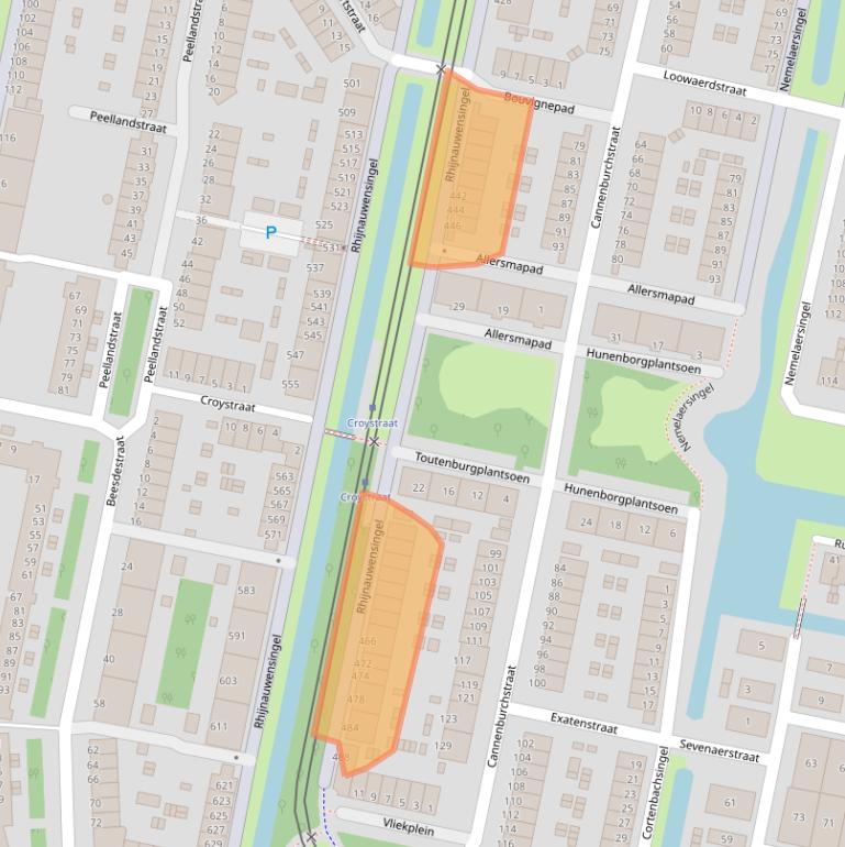 Kaart van postcodegebied 3077VM.