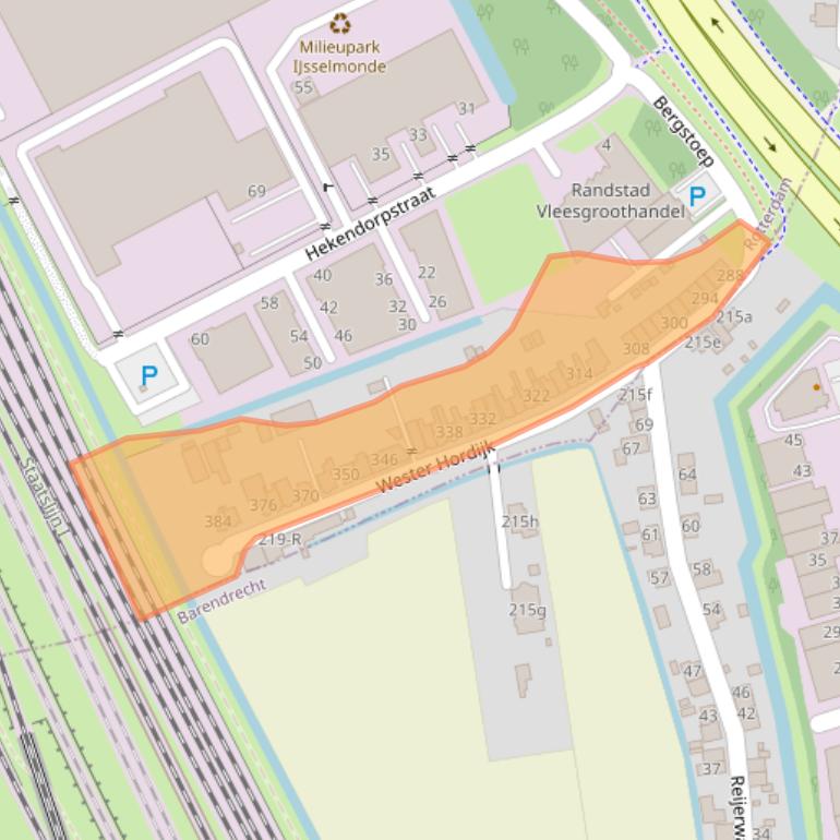 Kaart van postcodegebied 3079DM.