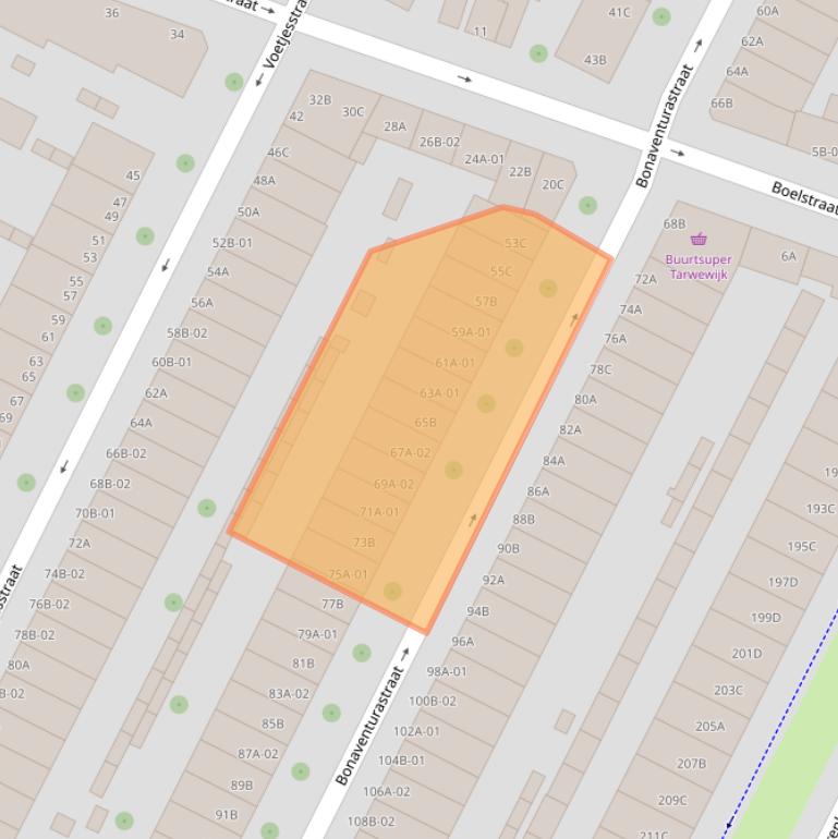 Kaart van postcodegebied 3081HB.