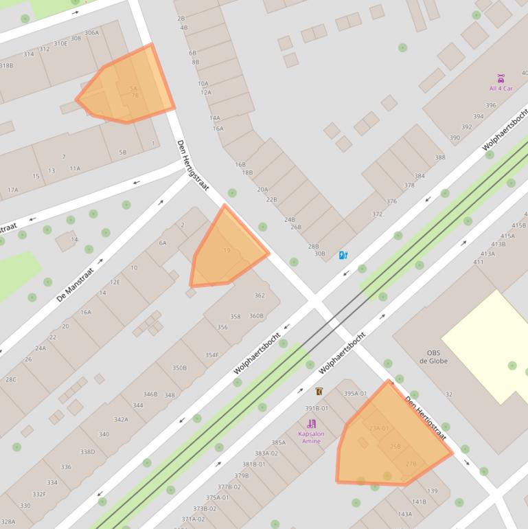 Kaart van postcodegebied 3081KA.