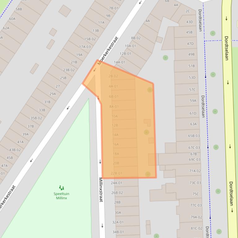 Kaart van postcodegebied 3081PM.