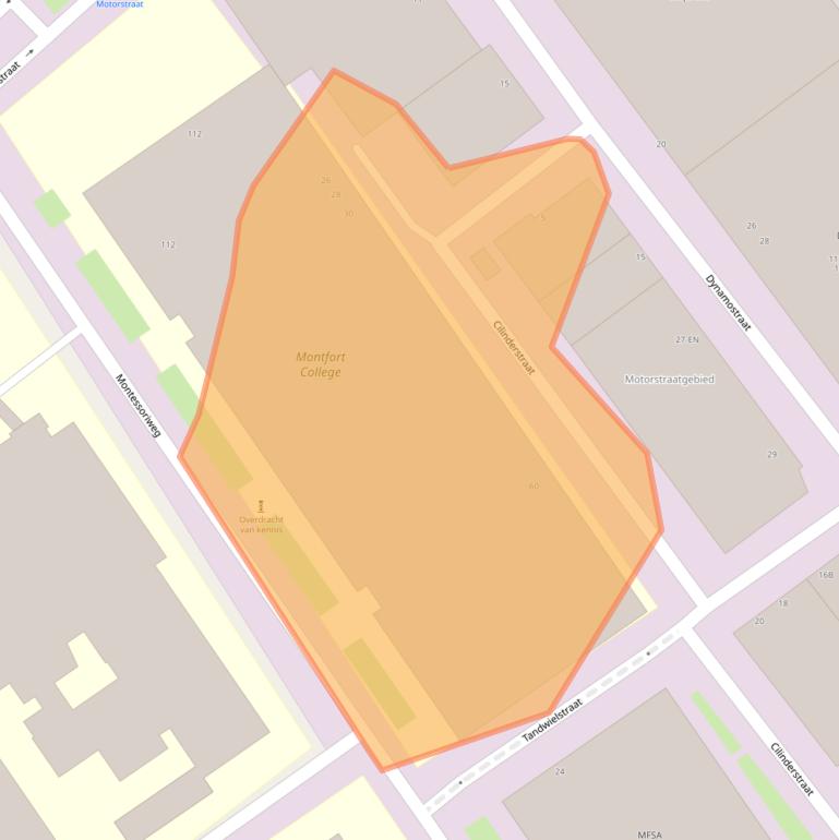 Kaart van postcodegebied 3083AC.