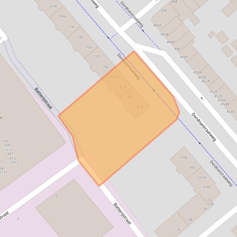 Kaart van postcodegebied 3083AG.