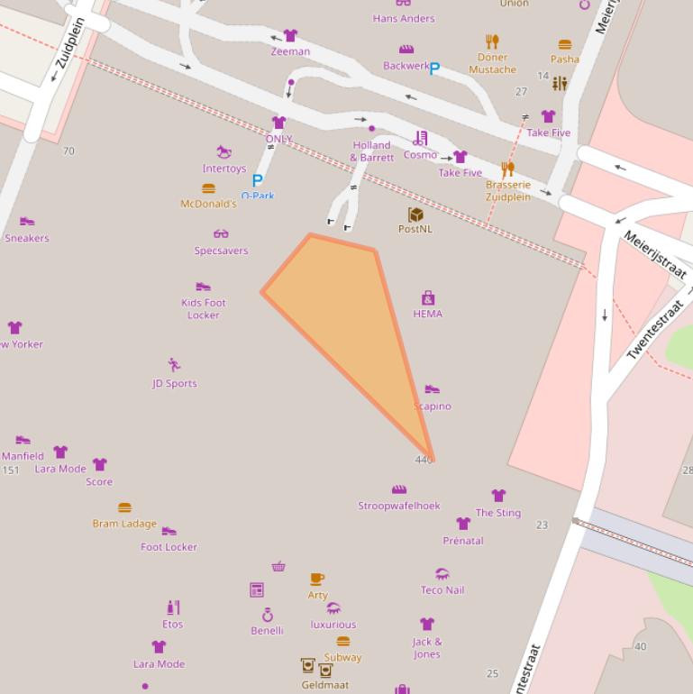 Kaart van postcodegebied 3083BL.