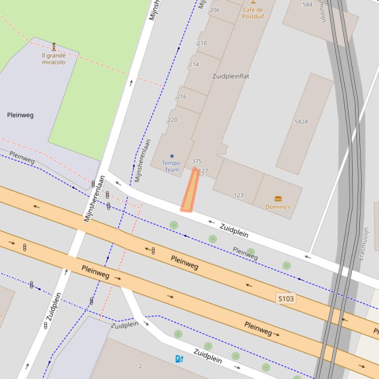 Kaart van postcodegebied 3083CV.