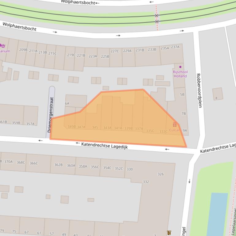 Kaart van postcodegebied 3083GG.