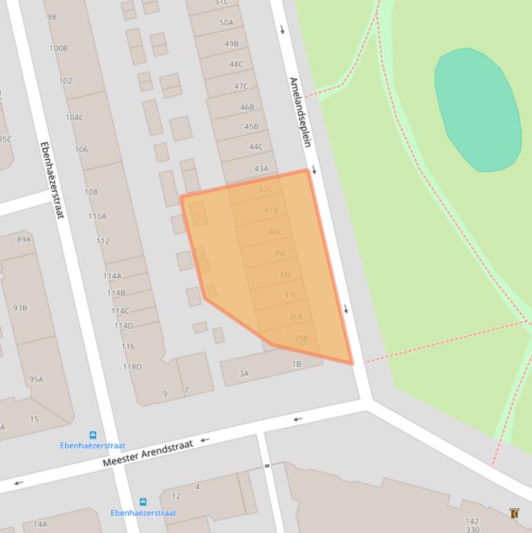 Kaart van postcodegebied 3083SG.