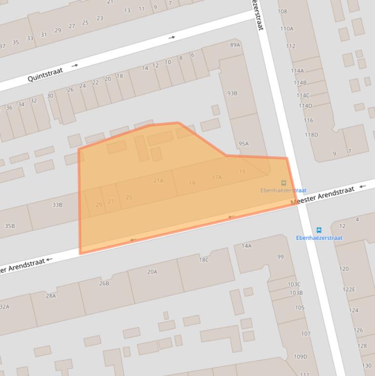 Kaart van postcodegebied 3083TL.