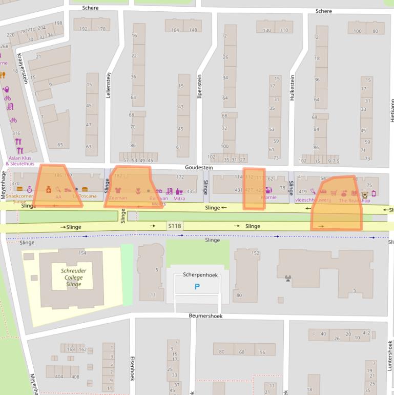 Kaart van postcodegebied 3085ES.