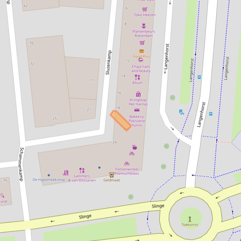 Kaart van postcodegebied 3085HG.