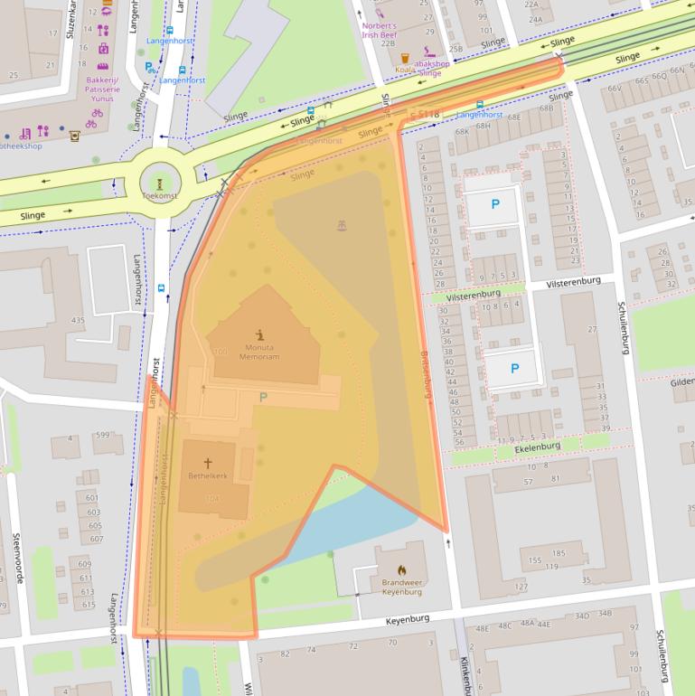 Kaart van postcodegebied 3085HR.