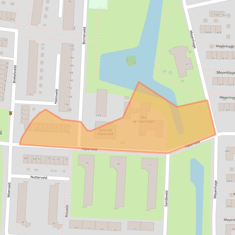 Kaart van postcodegebied 3085PA.