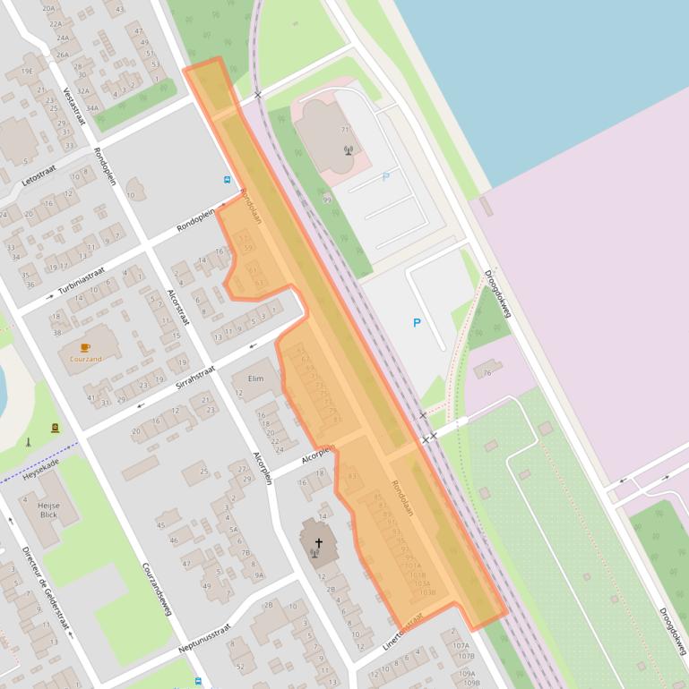 Kaart van postcodegebied 3089PN.