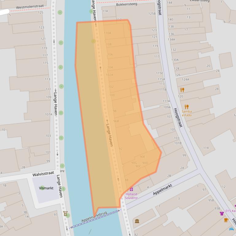 Kaart van postcodegebied 3111CJ.