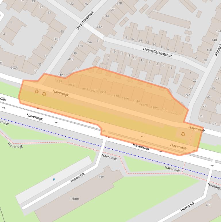 Kaart van postcodegebied 3114ET.