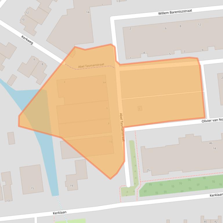 Kaart van postcodegebied 3121KA.