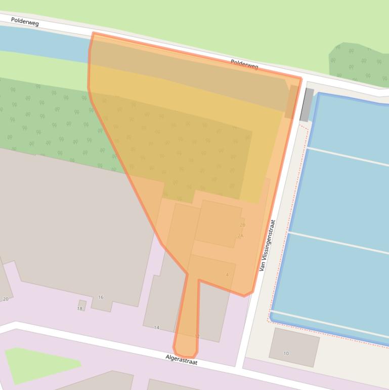 Kaart van postcodegebied 3125CA.