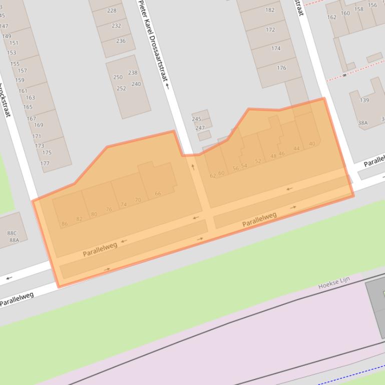 Kaart van postcodegebied 3131DH.