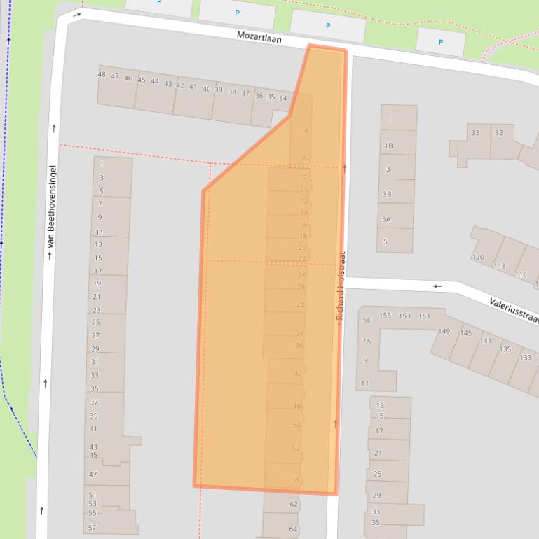 Kaart van postcodegebied 3131EP.