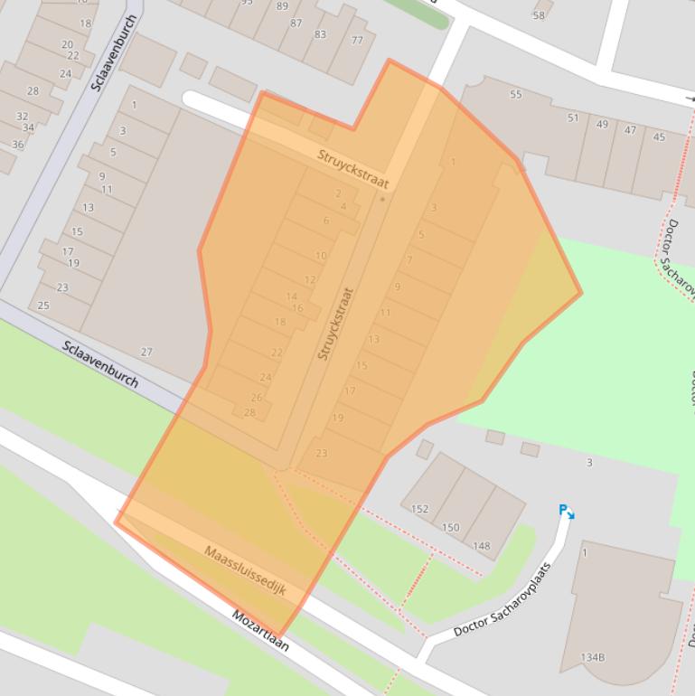 Kaart van postcodegebied 3131MC.