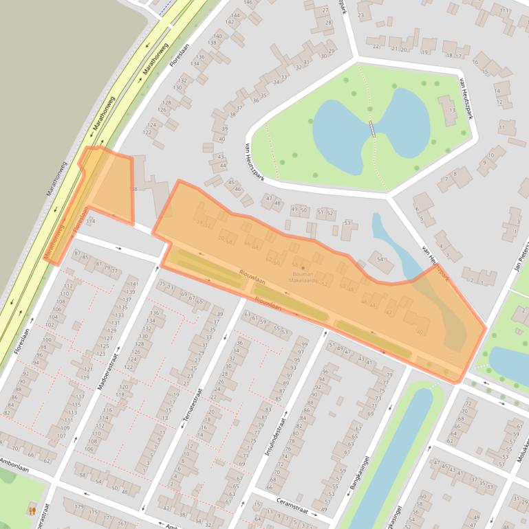 Kaart van postcodegebied 3131NL.