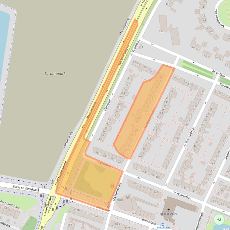 Kaart van postcodegebied 3131ZJ.