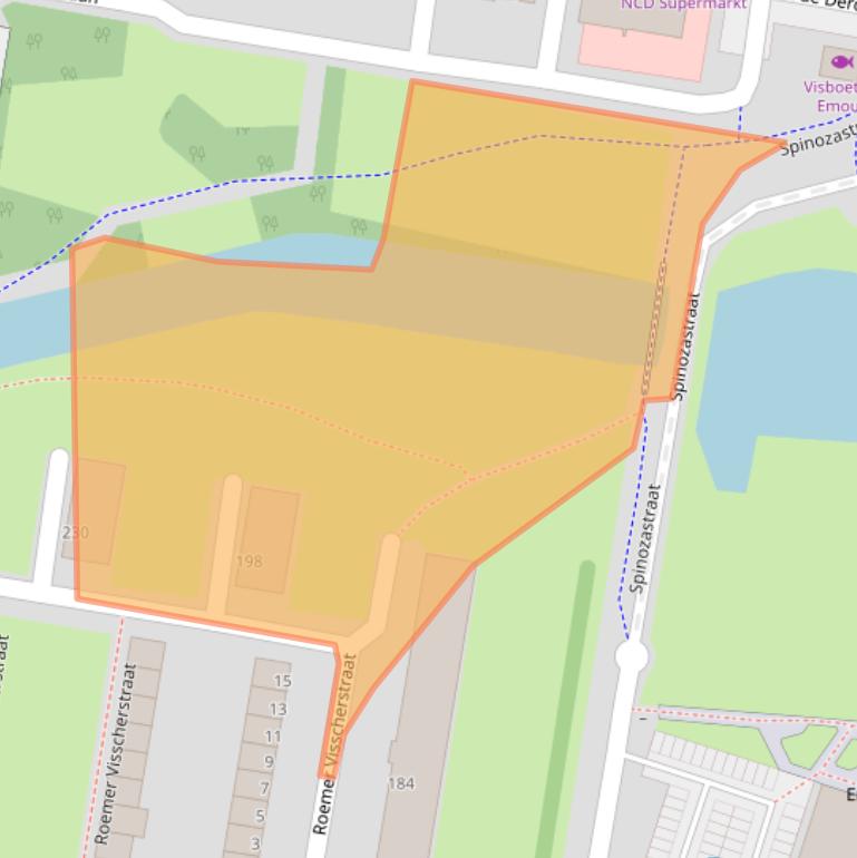 Kaart van postcodegebied 3132EX.