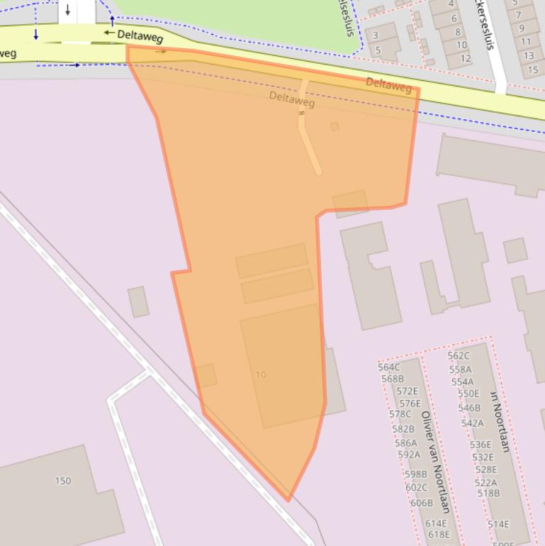 Kaart van postcodegebied 3133CV.