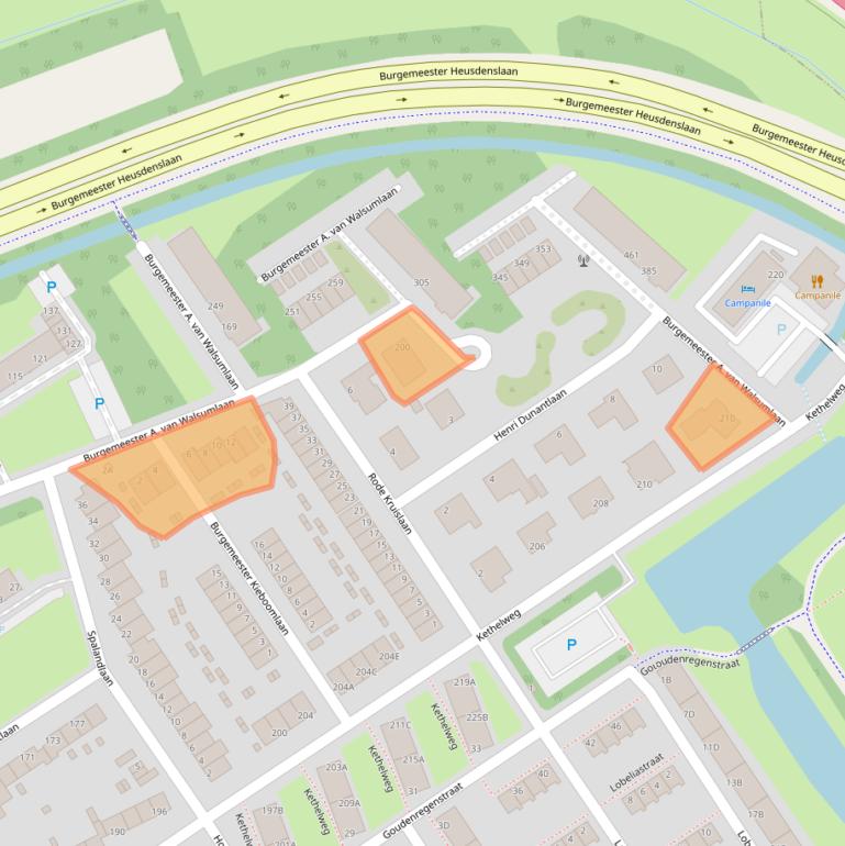 Kaart van postcodegebied 3135WP.