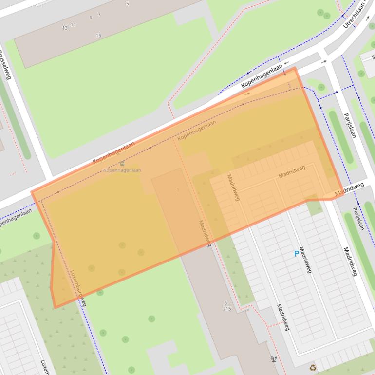 Kaart van postcodegebied 3137AH.