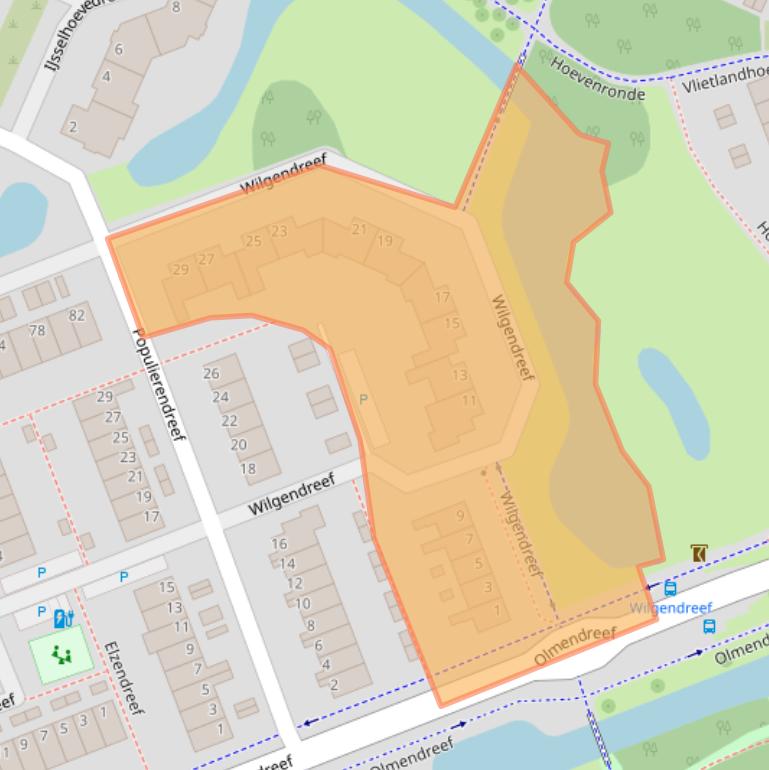 Kaart van postcodegebied 3137CZ.