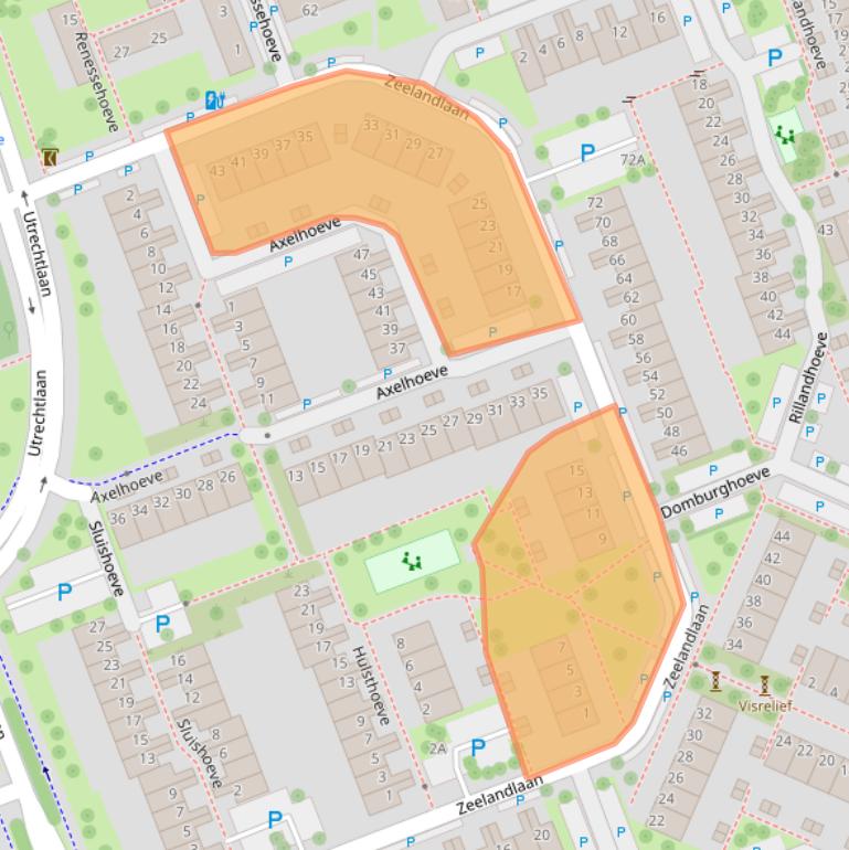 Kaart van postcodegebied 3137EP.