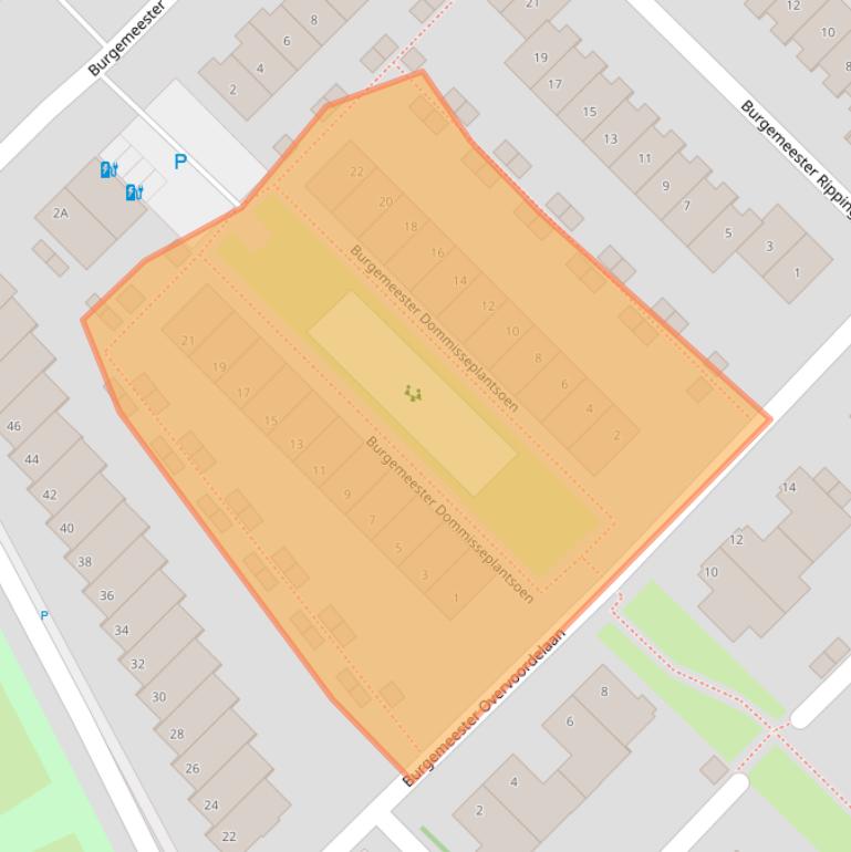 Kaart van postcodegebied 3145ME.