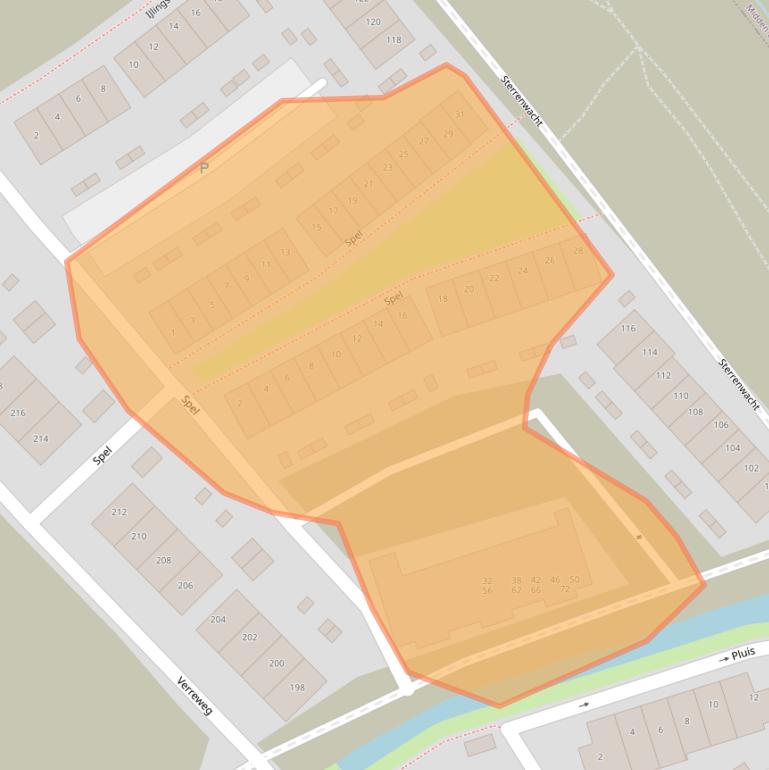 Kaart van postcodegebied 3147RB.