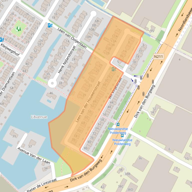 Kaart van postcodegebied 3151ML.