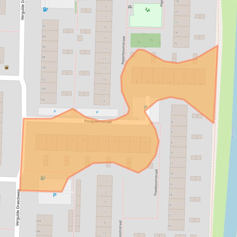 Kaart van postcodegebied 3151RP.