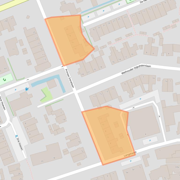 Kaart van postcodegebied 3155TL.