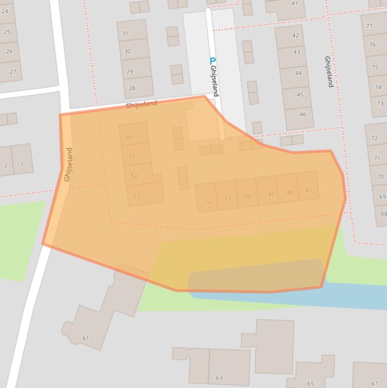 Kaart van postcodegebied 3161VE.
