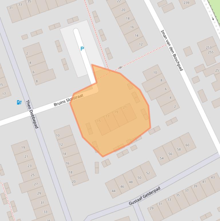 Kaart van postcodegebied 3191AB.