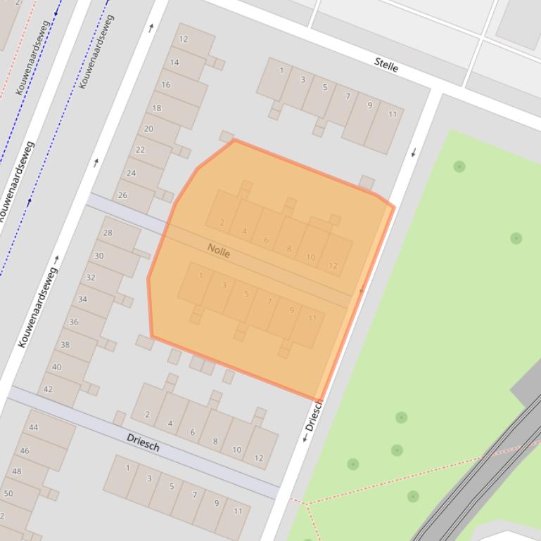 Kaart van postcodegebied 3191KG.