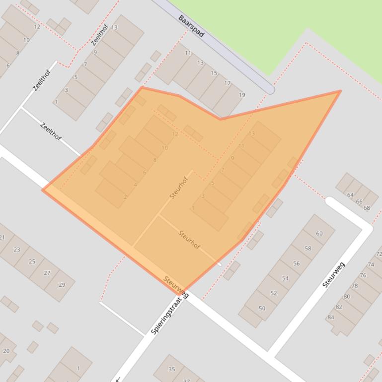 Kaart van postcodegebied 3192VD.