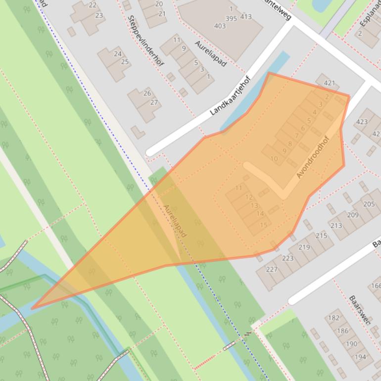 Kaart van postcodegebied 3192VX.