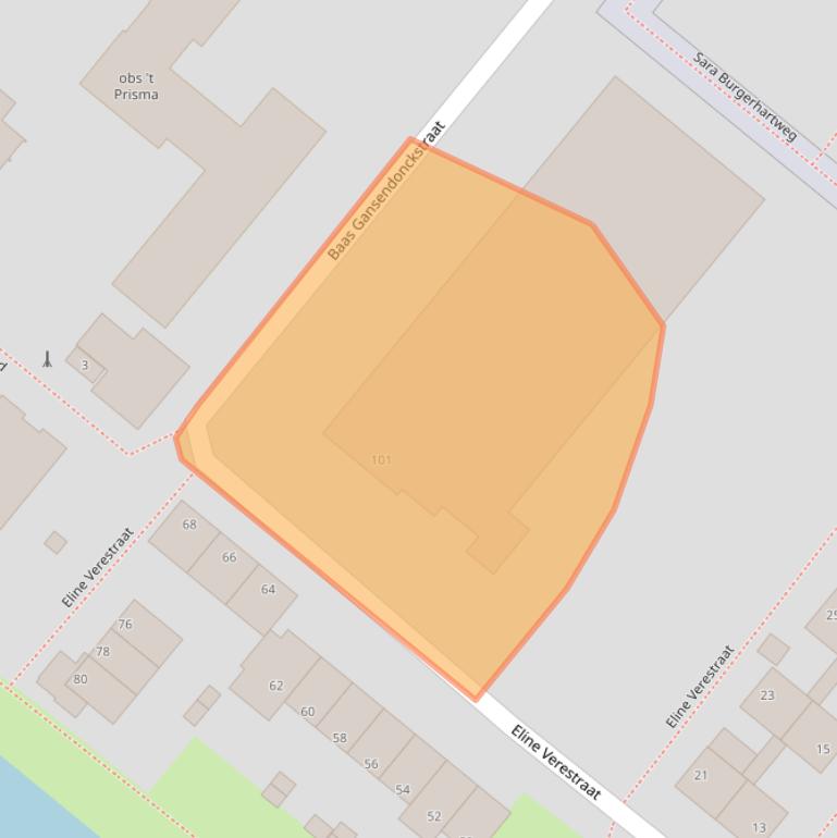 Kaart van postcodegebied 3193TS.