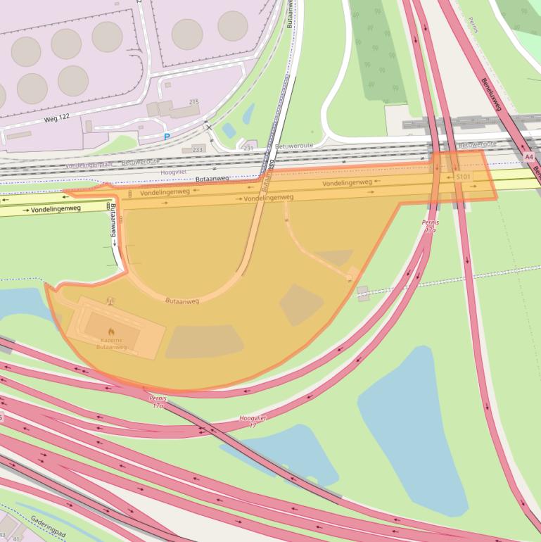 Kaart van postcodegebied 3194AS.