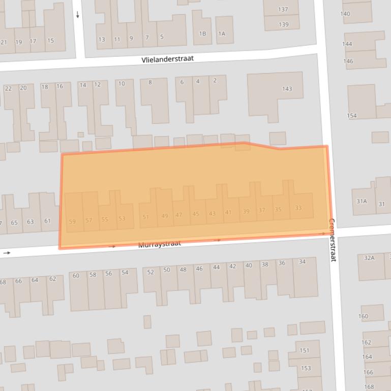 Kaart van postcodegebied 3195VG.