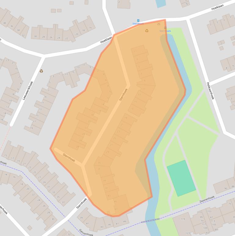 Kaart van postcodegebied 3201JN.
