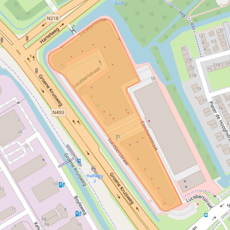 Kaart van postcodegebied 3202SW.