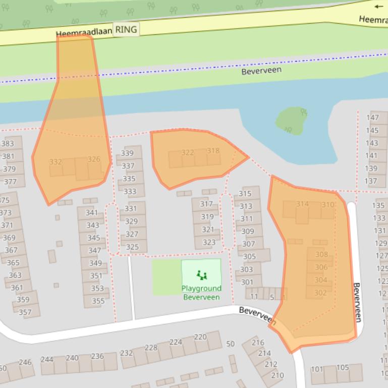 Kaart van postcodegebied 3205AL.