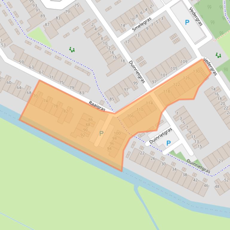 Kaart van postcodegebied 3206JL.