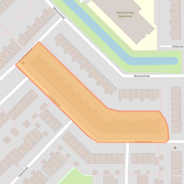 Kaart van postcodegebied 3207ND.